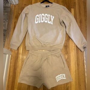Giggly Squad Merch - Sweatshirt and Shorts Set